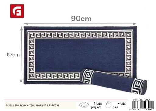 [131719004] Pasillera Roma azul marino 67*90 cm - Alfombras de pasillo