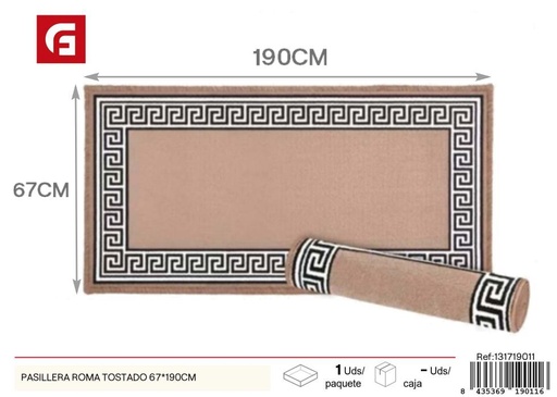 [131719011]  pasillera Roma tostado 67*190cm - Alfombras decorativas