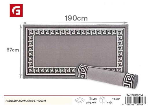 [131719014]  pasillera Roma gris 67*190cm - Alfombras decorativas