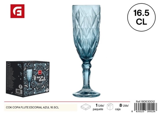 [180630012] Copa flute escorial azul 16.5 cl serie Julia - Vasos de vidrio y vajilla