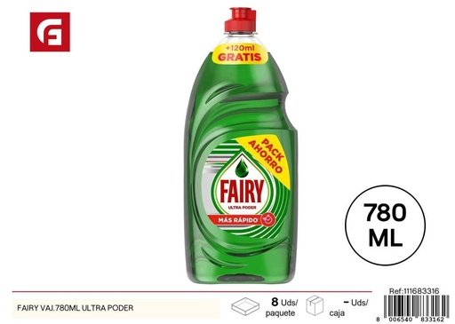 [111683316] Lavavajillas Fairy 780 ml - Ultra potente para menaje