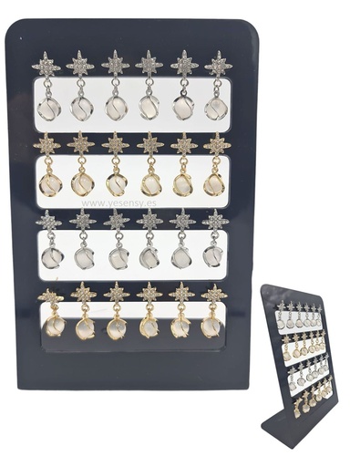 [8162200066117] Pendientes variados 12/p 6611 - Bisutería y joyería