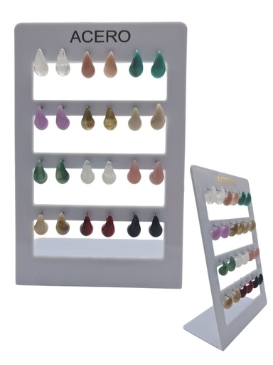 [8400003190593] Pendientes gota 15mm 12/p RB - Bisutería y joyería
