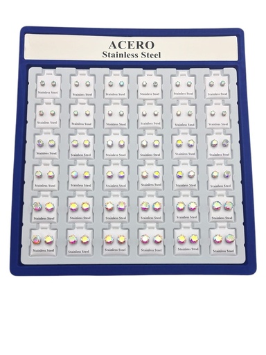 [8433637162643] Expositor de pendientes acero 36/p NS - Bisutería y joyería