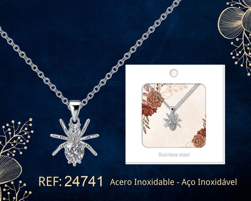 [24741] Colgante chapado en oro de 14K con circonita - Joyería premium de alta calidad