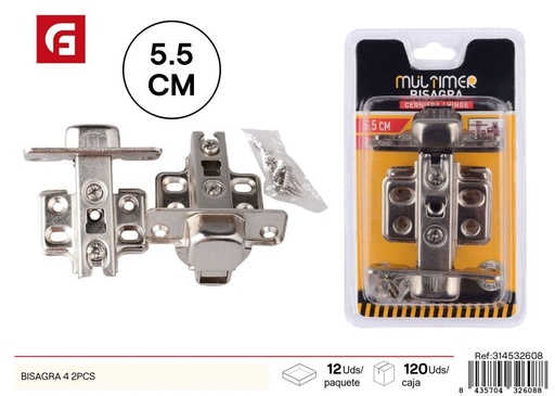[314532608] Bisagra 4 pulgadas 2 piezas - Ferretería y accesorios