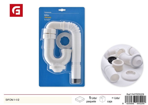 [114700529] Sifón de 1-1/2 pulgadas - Accesorios de baño y fontanería
