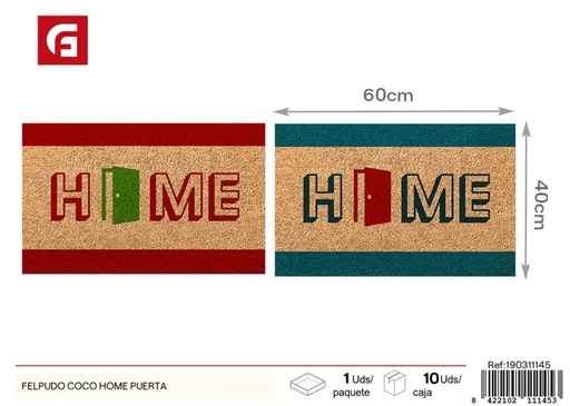 [190311145] Felpudo de coco Home Puerta - Alfombra de entrada decorativa