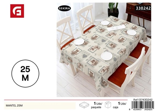 [137430242] Mantel común de textura estampada 25m - Manteles para mesa y decoración