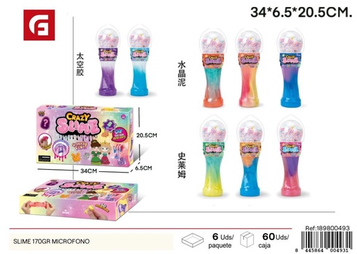[189800493] Slime microfono 170g - Juguetes de slime y manualidades