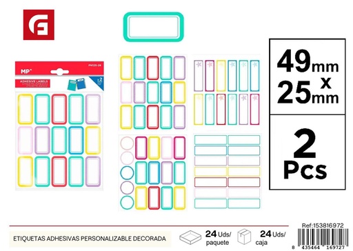 [153816972] Stickes personalizables decorativos - Etiquetas adhesivas y material de oficina