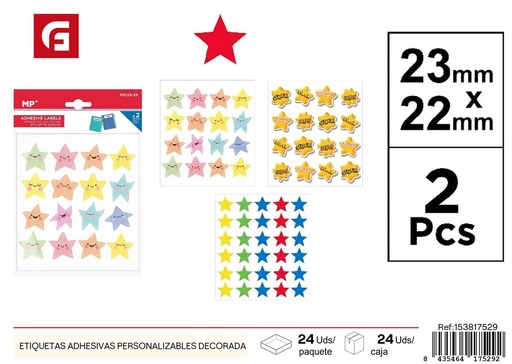 [153817529] Stickes personalizables decorativos - Etiquetas adhesivas y material de oficina