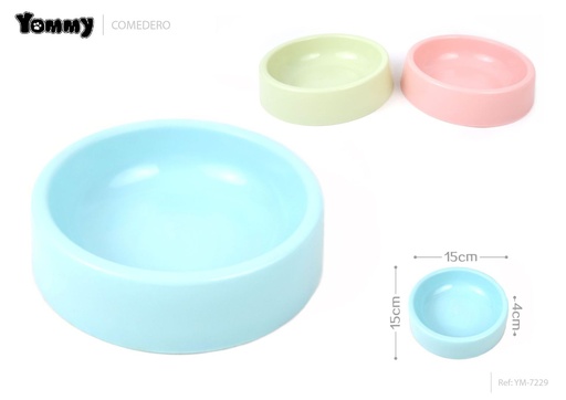 [YM7229] Comedero para gatos 15x15x4 cm - Platos para mascotas