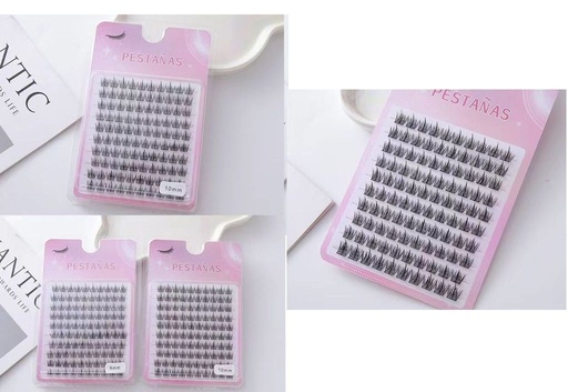 [22618-1] Mechón de pestañas 9/10MM 12 unidades - Accesorios de belleza y pestañas postizas