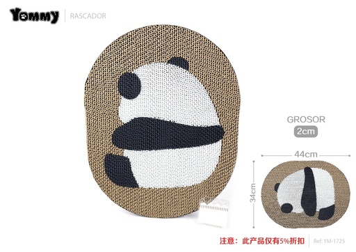 [YM1725] Rascador oso para gato 44x34x2 cm - Juguete y rascador para felinos