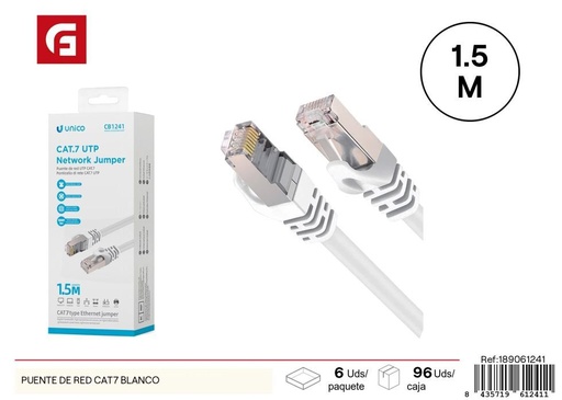 [189061241] Puente de red Cat7 blanco - Accesorios electrónicos