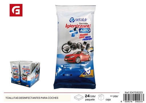 [104759223] Toallitas desinfectantes para coches - Productos de cuidado personal