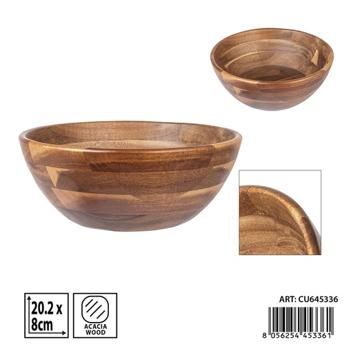 [0240329] Ensaladera de madera 20.2X8 cm - Accesorios de cocina