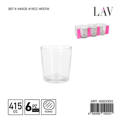 [A003303] Vasos 295cc Paris - Vaso decorativo para diversos usos