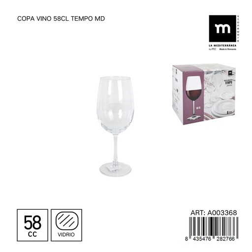 [A003368] Copa de vino 58cl Tempo MD - Vasos y copas de mesa