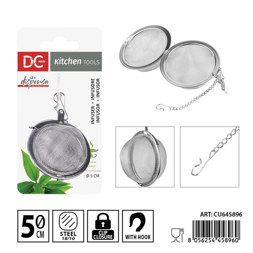 [0242056] Infusor de té redondo mediano 5x5 cm 14g - Accesorios para cafeteras y teteras