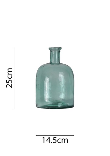 [2385] Botella de vidrio Marta 25H 15D - Maceteros y decoración para el hogar