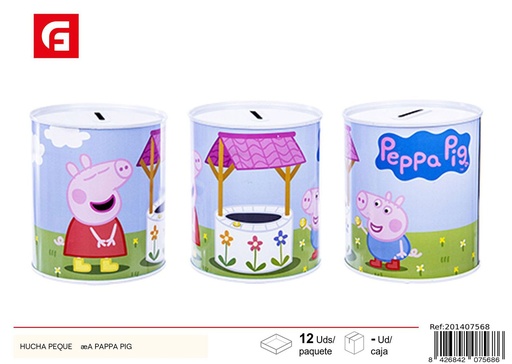 [201407568] Hucha pequeña Peppa Pig - Ahorro y decoración infantil