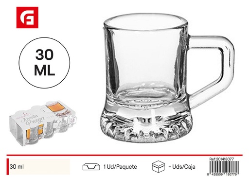[201418077] Vaso chupito pack 6 jarrita PRAGA 30ML - Utensilios de mesa