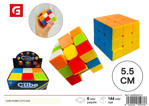 [189880933] Cubo Rubik de 5.5 x 5.5 cm - Juguetes y juegos