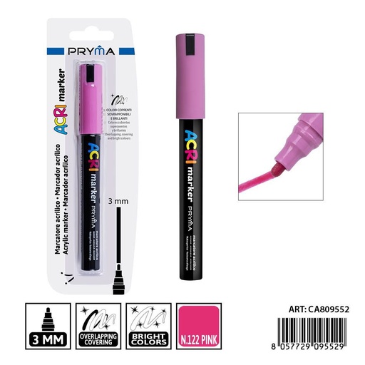 [0239234] Marcador acrílico PRYMA de 3 mm color lila - Herramientas artísticas