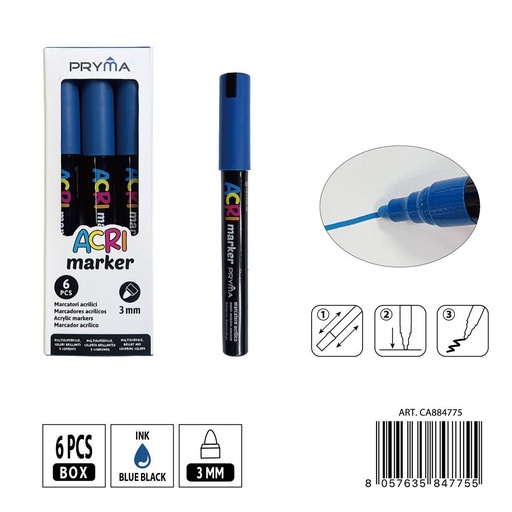 [0235564] Rotulador acrílico PRYMA de 3 mm - Herramientas artísticas