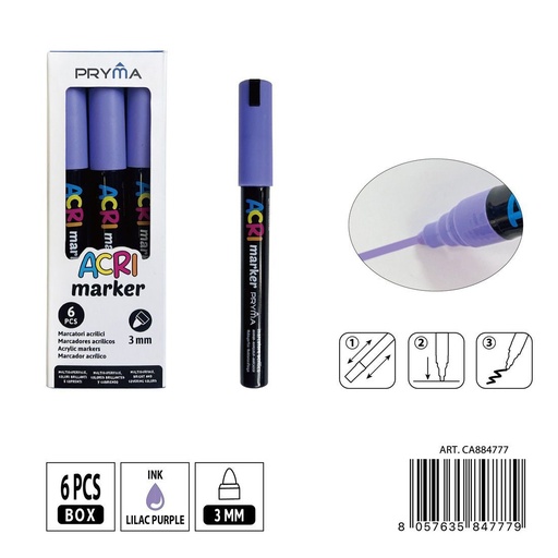 [0235566] Rotulador acrílico PRYMA de 3 mm - Herramientas artísticas