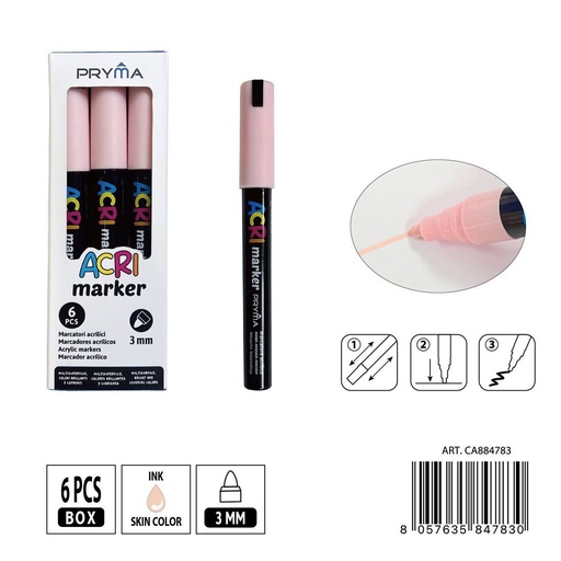 [0235572] Ratulado acrílico para redondo 3 mm N.121 - Herramientas de escritura y marcadores artísticos