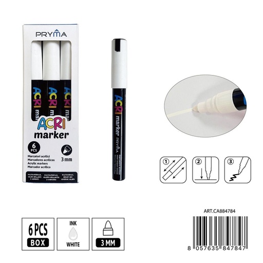 [0235573] Rotulador acrílico PRYMA de 3 mm - Herramientas artísticas