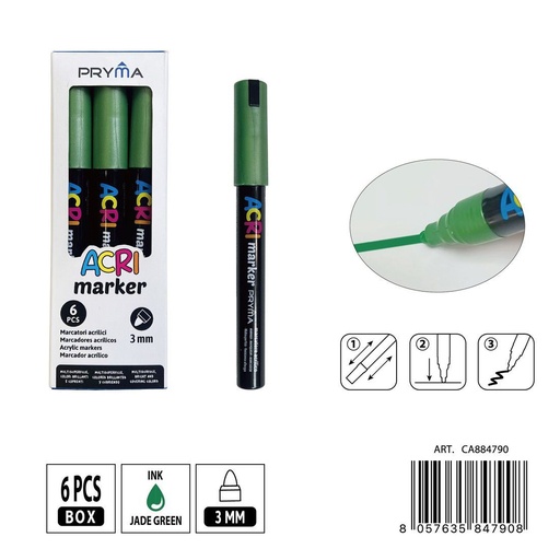[0235579] Rotulador acrílico PRYMA de 3 mm - Herramientas artísticas