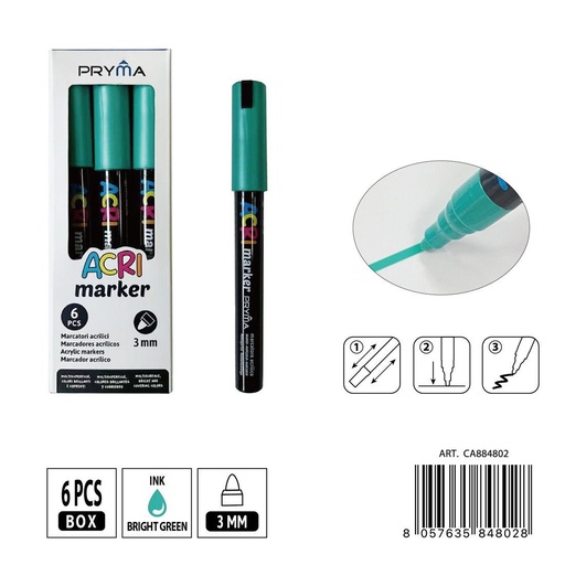 [0235591] Rotulador acrílico PRYMA de 3 mm - Herramientas artísticas