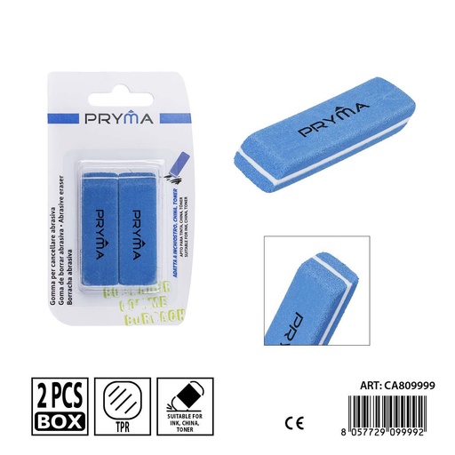 [0242223] Goma de borrar suave PRYMA de 5.6x1.9x0.8 cm - Artículo de papelería escolar