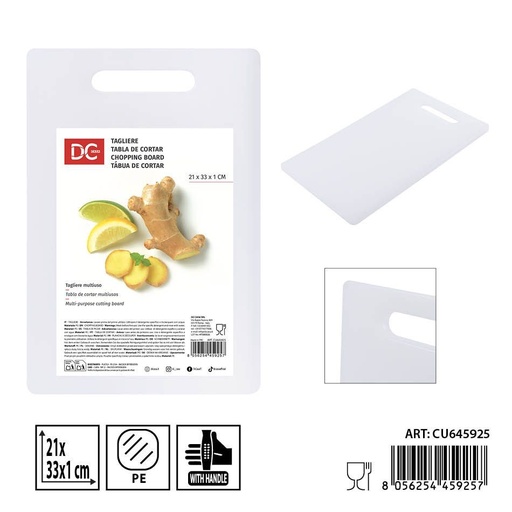 [0242083] Tabla de cortar PE 21x33x1cm - Utensilios de cocina y accesorios