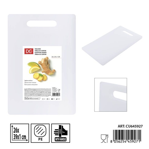 [0242085] Tabla de cortar PE 26X39X1 cm - Accesorios de cocina