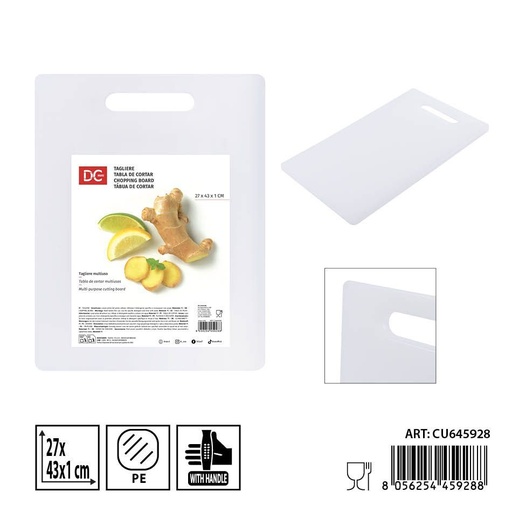 [0242086] Tabla de cortar PE 27X43X1 cm - Accesorios de cocina