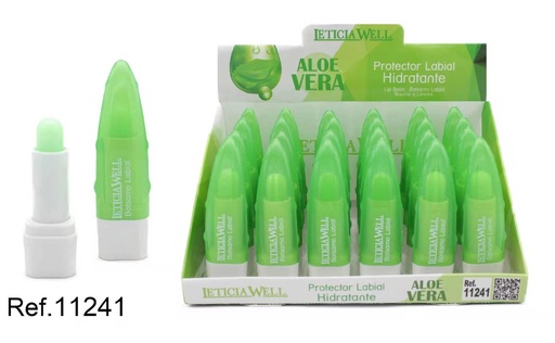 [8435433219590] Protector labial de aloe vera 24 u - Cosméticos y bálsamos labiales