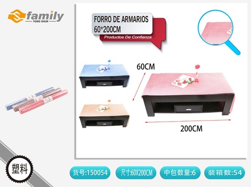 [150054] Forro de armarios con diseño de cuadros 60x200 cm - Accesorios de cocina