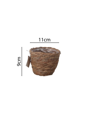 [HC10-P] Macetero de fibras naturales D11cm - Jardinería decorativa