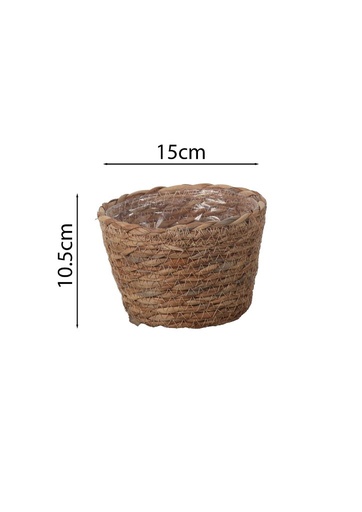 [HC10-G] Macetero de fibras naturales D15cm - Jardinería decorativa