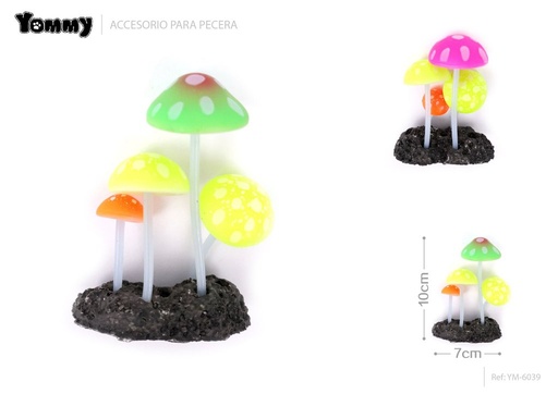[YM6039] Adorno acuático de goma 7*4*10cm - Decoraciones para acuarios