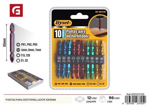 [202123725] Puntas para destornillador 1065mm - Accesorios de ferretería