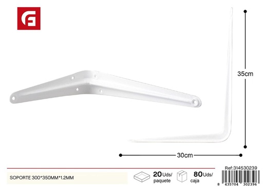 [314530239] Soporte para estantes 300*350 mm 1.2 mm - Accesorio de ferretería