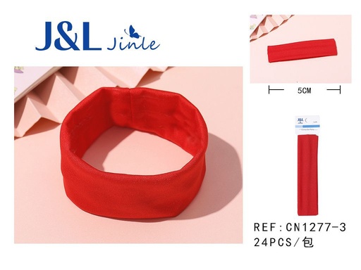 [CN1277-3] Cinta de pelo 5cm rojo