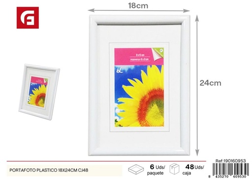 [190160953] Portafoto de plástico 18 x 24 cm empaque de 48 unidades - Marcos de fotos y decoración