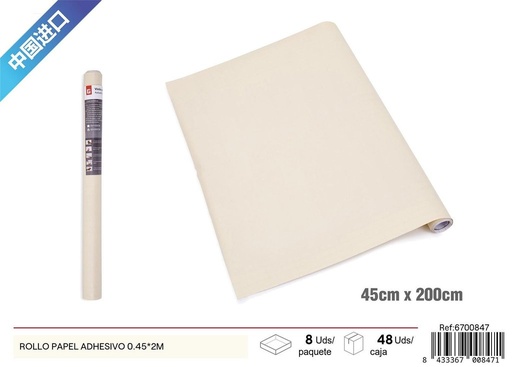 [6700847] Rollo de papel adhesivo 0.45*2m - Decoración y vinilos